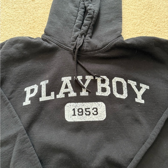 Playboy Unisex Small Black Hoodie - Picture 2 of 3